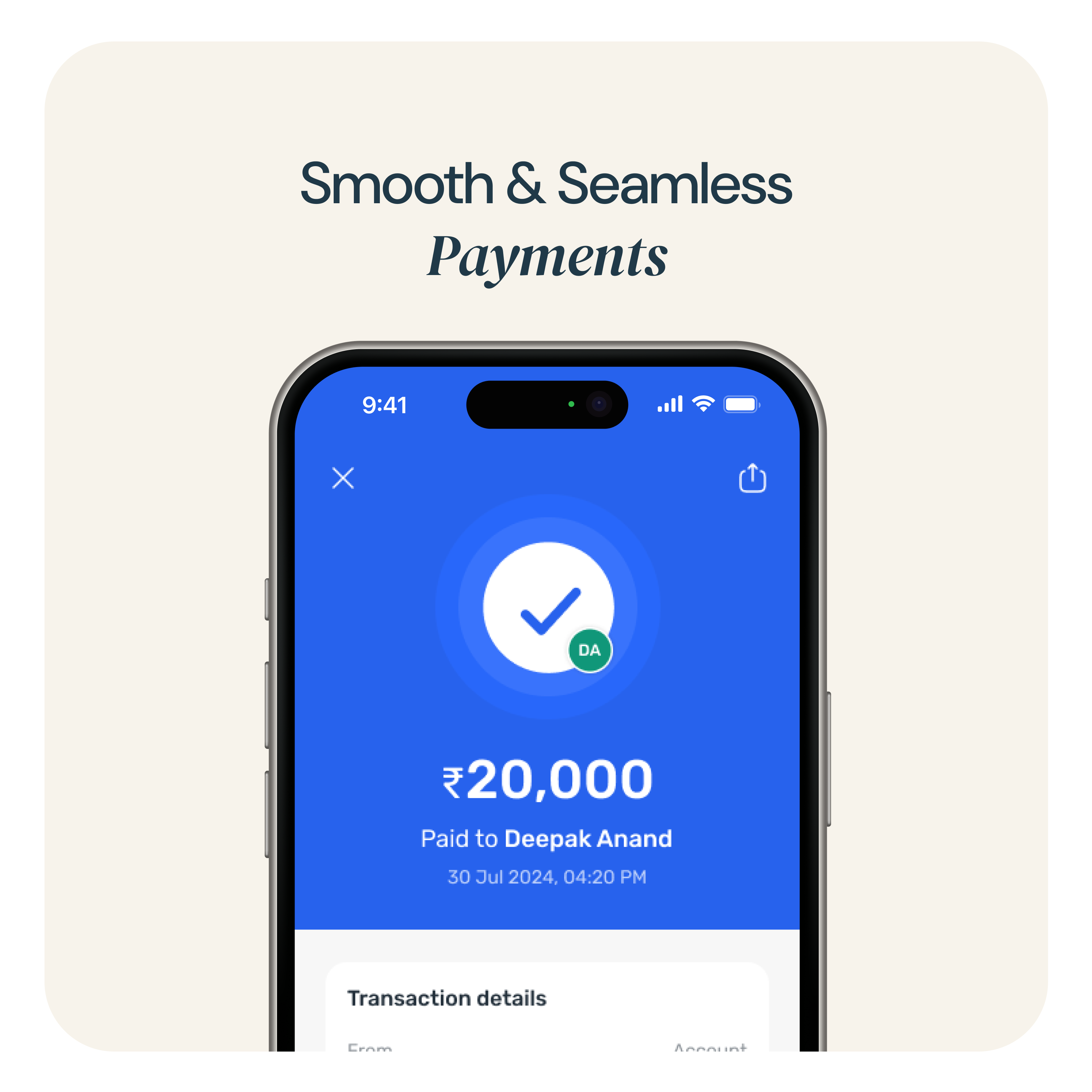 Kerala Bank App transaction confirmation screen